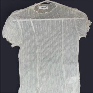 White Sheer Men's Shirt